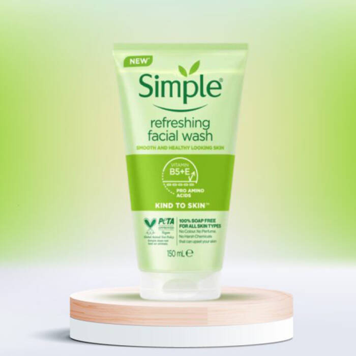 ژل شستشو صورت سیمپل مدل kind to skin حجم 150 میلی لیتر