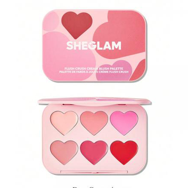 پالت 6 رنگ کرمی رژگونه شیگلم پالت 6 رنگ کرمی رژگونه شیگلم