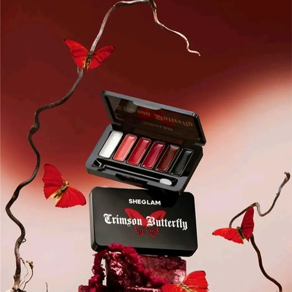 پالت رژ لب 6 رنگ باتر فلای شیگلم پالت رژ لب 6 رنگ باتر فلای شیگلم