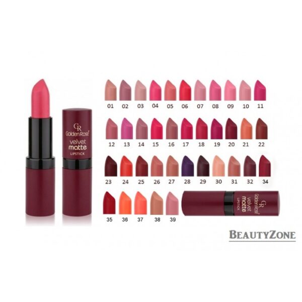 رژلب مات مخملی گلدن رز رژلب مات مخملی گلدن رز