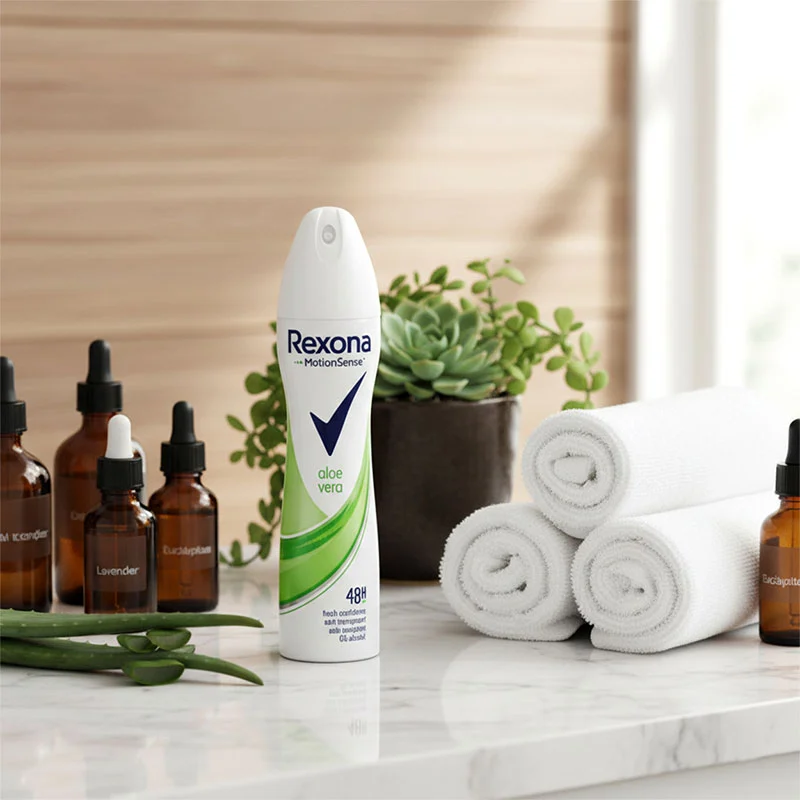 اسپری ضد تعریق زنانه رکسونا مدل Aloe Vera