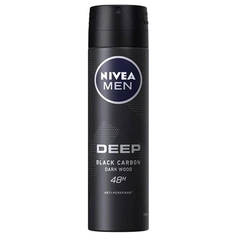 اسپری ضد تعریق مردانه نیوآ مدل Deep Black Carbon Dark Wood